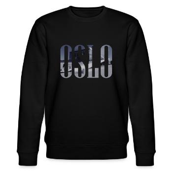 Oslo, Norway, Opera House, Norwegian Opera - Stanley/Stella CHANGER Unisex Organic Sweatshirt - black - Front - Nik (191cm) & Marisol (170cm)