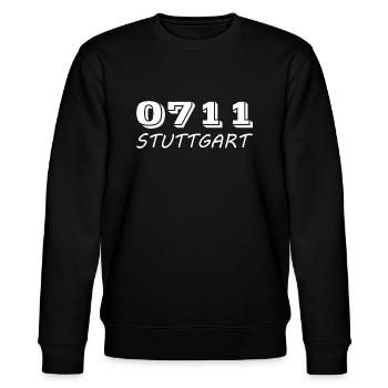 0711 Stuttgart College-Sweatjacke - Stanley/Stella Unisex Bio-Sweatshirt CHANGER  - Schwarz - Vorne - Nik (191cm) & Marisol (170cm)