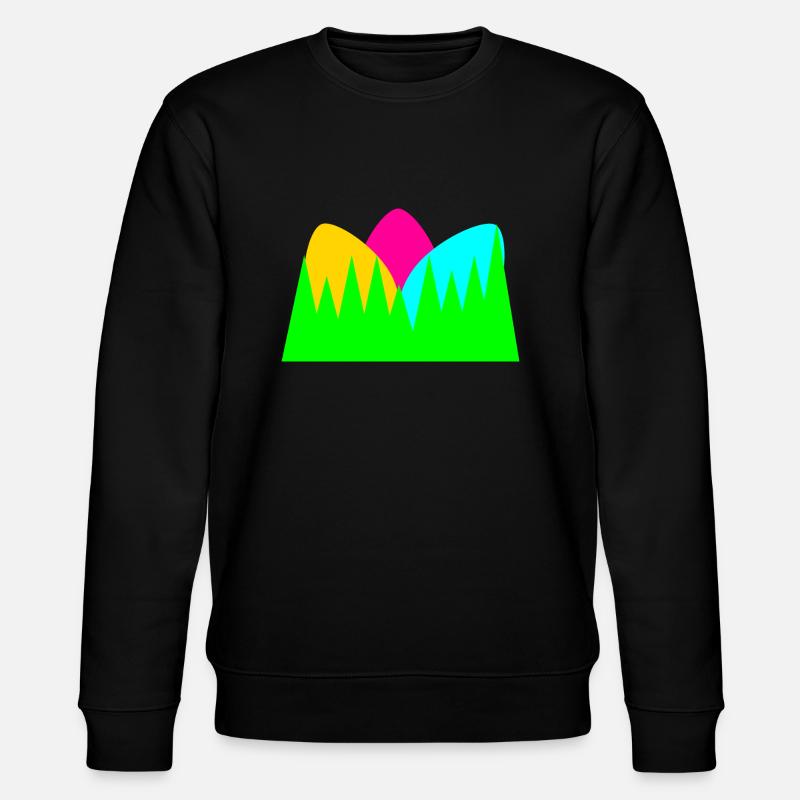 Colourful Easter eggs - Stanley/Stella CHANGER Unisex Organic Sweatshirt - black