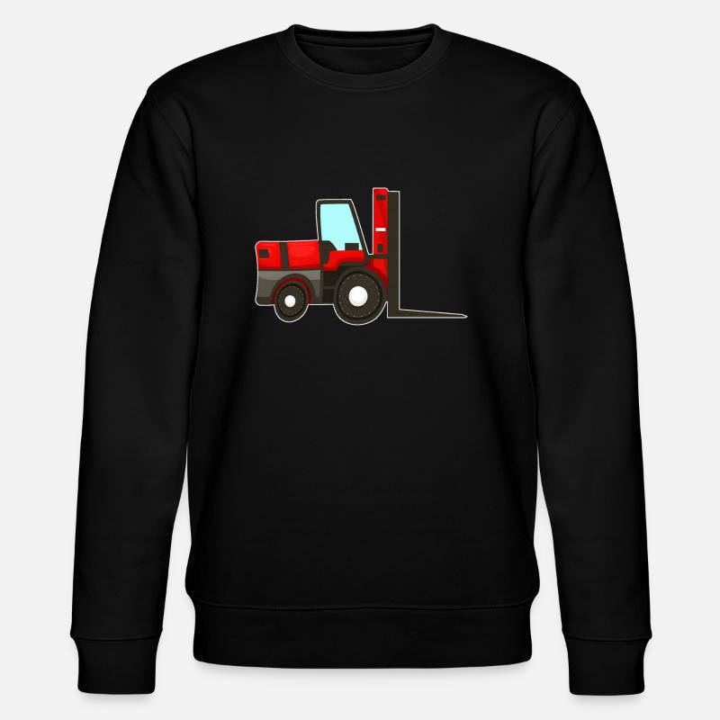 Roter Gabelstabler - Stanley/Stella Unisex Bio-Sweatshirt CHANGER  - Schwarz