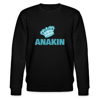 Anakin comme prénom - Sweat bio CHANGER Stanley/Stella Unisexe - noir - Devant - Nik (191cm) & Marisol (170cm)
