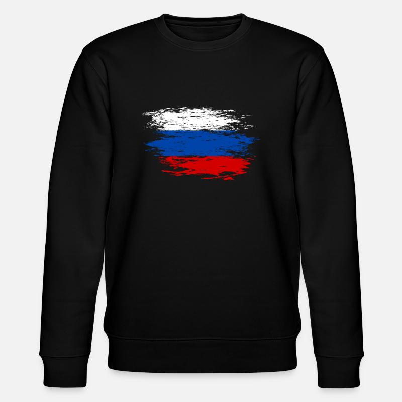 Drapeau russe utilisé - Sweat bio CHANGER Stanley/Stella Unisexe - noir