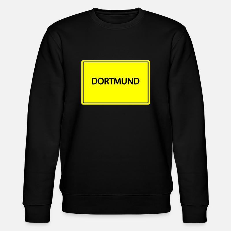ortsschild dortmund - Stanley/Stella Unisex Bio-Sweatshirt CHANGER  - Schwarz