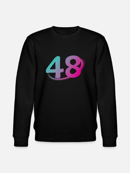 Nummer 48 mehrfarbig - Stanley/Stella Unisex Bio-Sweatshirt CHANGER - Schwarz