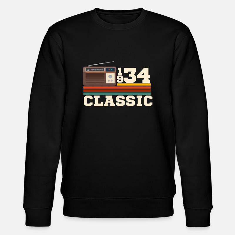 Anniversary 1934 retro classic - Stanley/Stella CHANGER Unisex Organic Sweatshirt - black