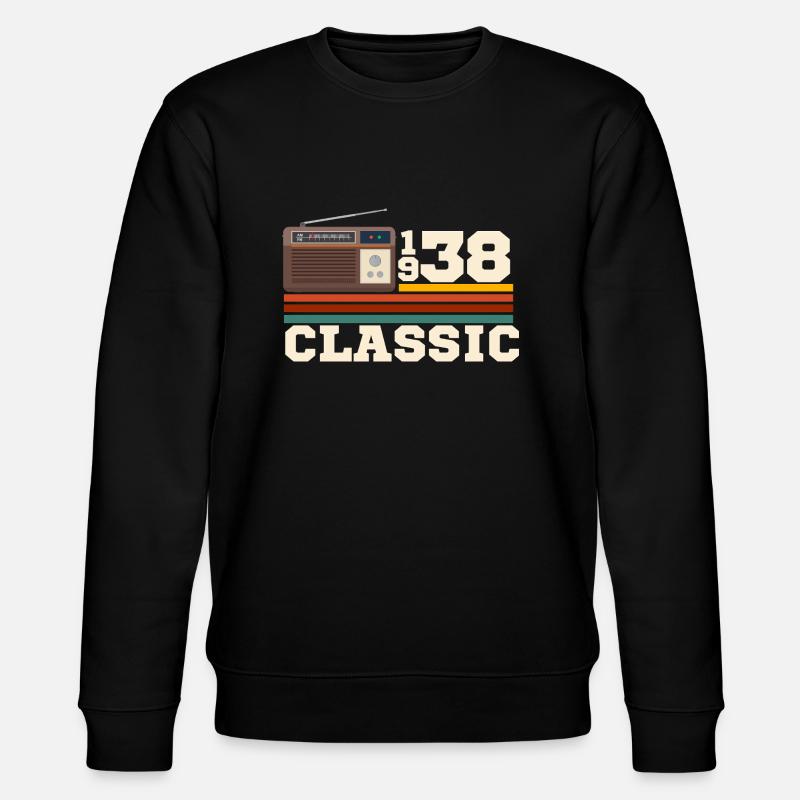Jubiläum 1938 Retro-Klassiker - Stanley/Stella Unisex Bio-Sweatshirt CHANGER - Schwarz