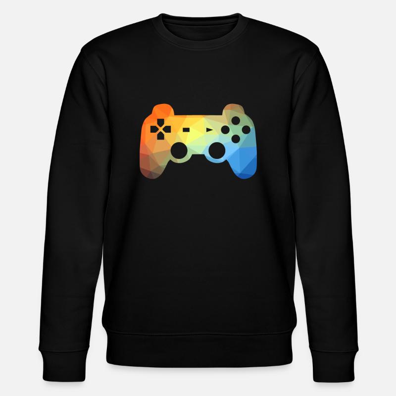 Bunter Gaming Controller - Stanley/Stella Unisex Bio-Sweatshirt CHANGER  - Schwarz