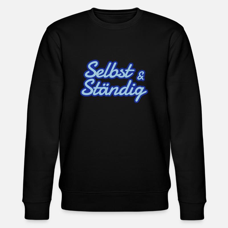Selbstständig - selbst und ständig - Stanley/Stella Unisex Bio-Sweatshirt CHANGER  - Schwarz