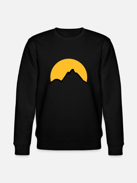 Schöne Berge Sonne - Stanley/Stella Unisex Bio-Sweatshirt CHANGER  - Schwarz
