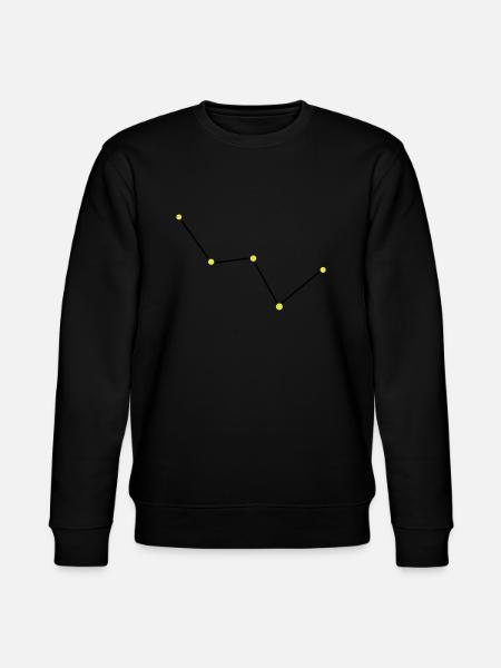 Star constellation Cassiopeia - Stanley/Stella CHANGER Unisex Organic Sweatshirt - black
