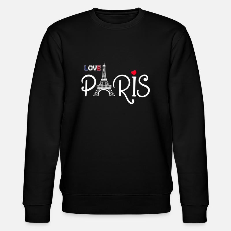 J'aime Paris - Love Paris - Sweat bio CHANGER Stanley/Stella Unisexe - noir
