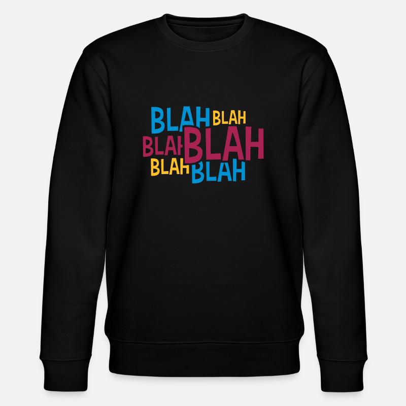 Comic Blah Bunt - Stanley/Stella Unisex Bio-Sweatshirt CHANGER  - Schwarz