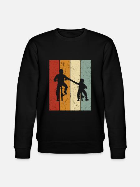 Vater & Sohn Fahrrad Design - Stanley/Stella Unisex Bio-Sweatshirt CHANGER - Schwarz