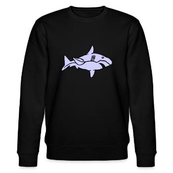 Poisson Requin Prédateur Eau Graffiti Océan - Sweat bio CHANGER Stanley/Stella Unisexe - noir - Devant - Nik (191cm) & Marisol (170cm)
