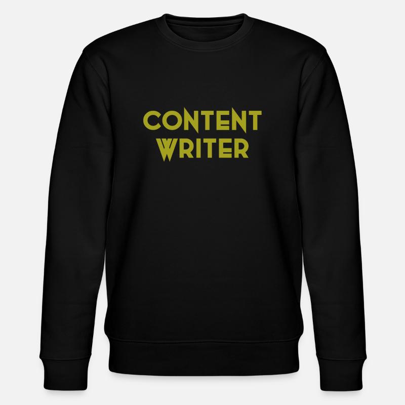 Content-Writer - Stanley/Stella Unisex Bio-Sweatshirt CHANGER  - Schwarz