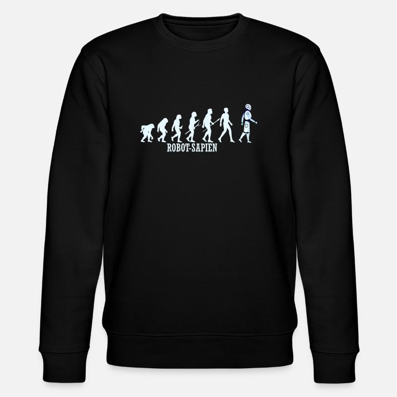 robot-sapien - Stanley/Stella Unisex Bio-Sweatshirt CHANGER  - Schwarz
