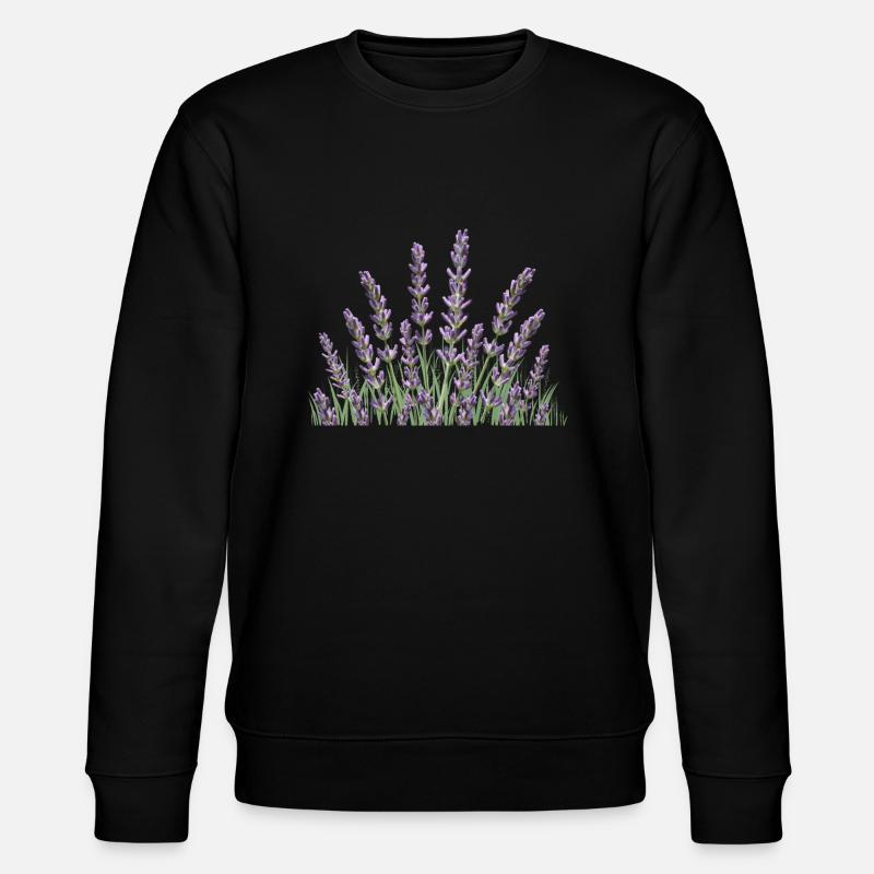 Lavender stalks Lavender - Stanley/Stella CHANGER Unisex Organic Sweatshirt - black