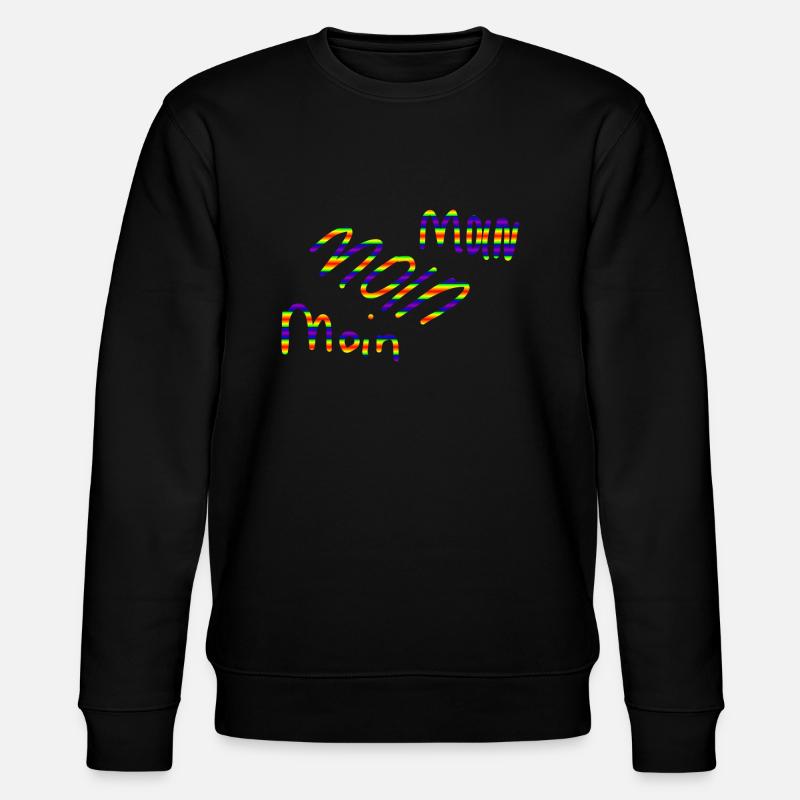 moin moin moin 3 - Stanley/Stella Unisex Bio-Sweatshirt CHANGER  - Schwarz