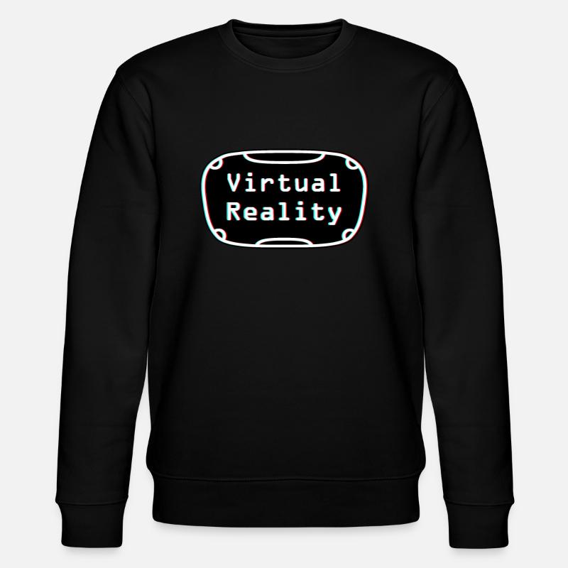Virtual-Reality-Erlebnis - VR-Headset-Design - Stanley/Stella Unisex Bio-Sweatshirt CHANGER  - Schwarz