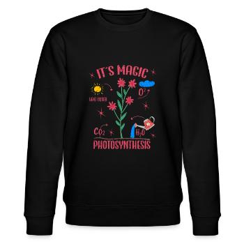 Plant Lover Gardener Magic Photosynthesis Plant - Sweat bio CHANGER Stanley/Stella Unisexe - noir - Devant - Nik (191cm) & Marisol (170cm)
