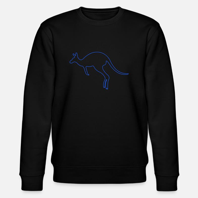 kangaroo - Stanley/Stella Unisex Bio-Sweatshirt CHANGER  - Schwarz