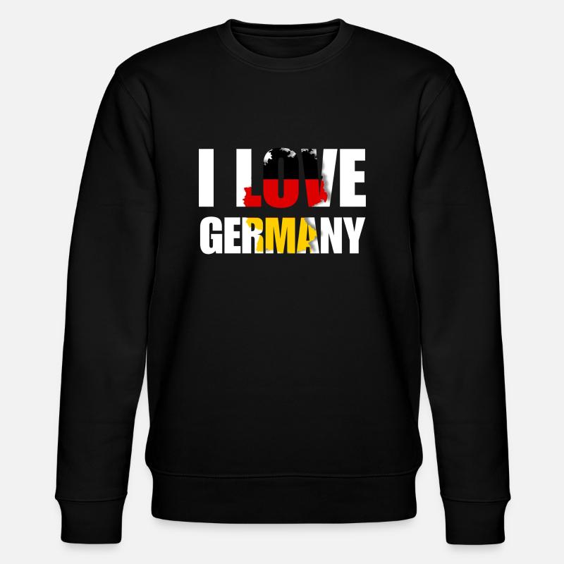 i love Germany - Stanley/Stella Unisex Bio-Sweatshirt CHANGER  - Schwarz
