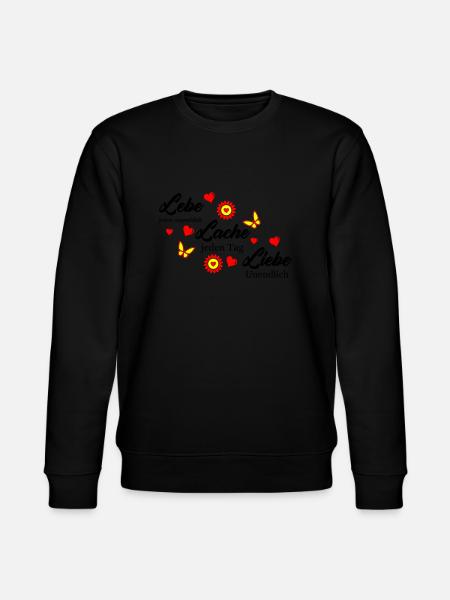 Live Laugh Love 002 - Stanley/Stella CHANGER Unisex Organic Sweatshirt - black