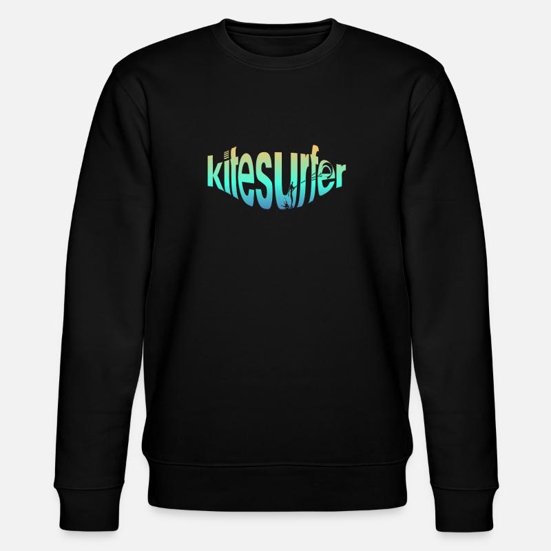 Kitesurfeur par écrit - Sweat bio CHANGER Stanley/Stella Unisexe - noir