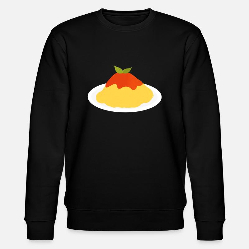 Spaghetti mit Tomatensauce - Stanley/Stella Unisex Bio-Sweatshirt CHANGER  - Schwarz