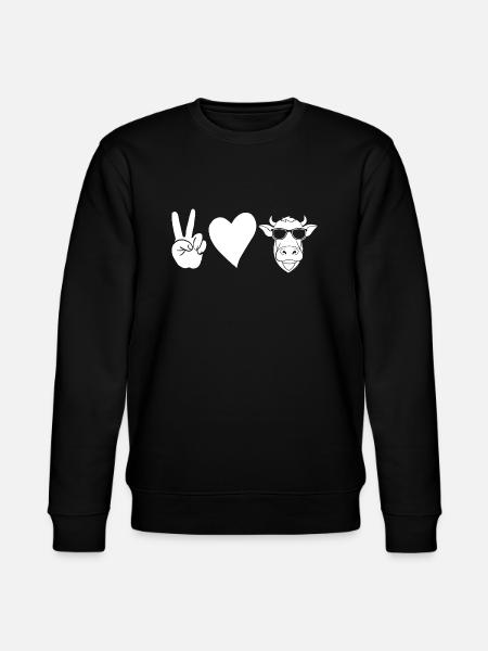 Cow Highland Cattle Cows - Stanley/Stella CHANGER Unisex Organic Sweatshirt - black