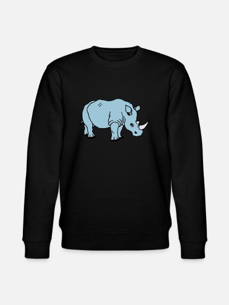 rhinoceros - Stanley/Stella CHANGER Unisex Organic Sweatshirt - black