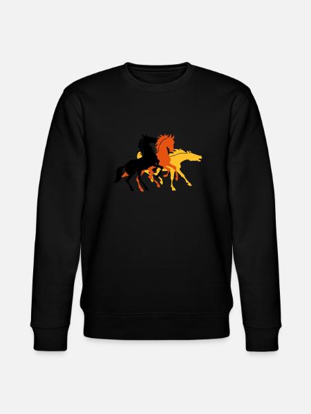 Three horses - Stanley/Stella CHANGER Unisex Organic Sweatshirt - black