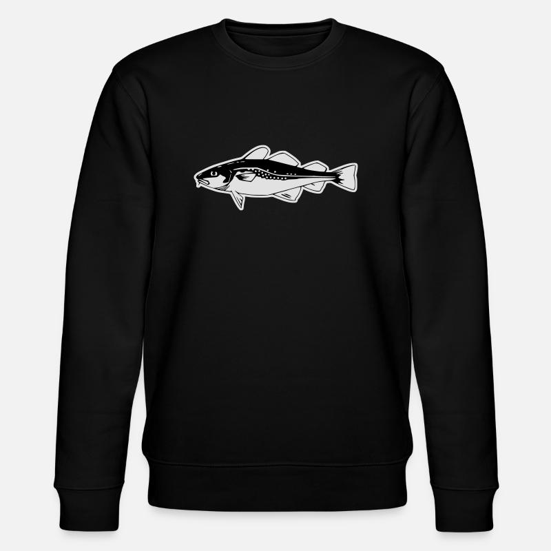 Dorsch, Kabeljau, Cod - Stanley/Stella Unisex Bio-Sweatshirt CHANGER - Schwarz