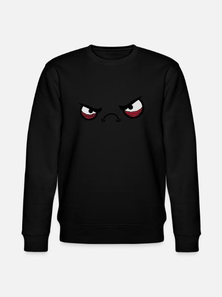 Angry Face - Stanley/Stella CHANGER Unisex Organic Sweatshirt - black