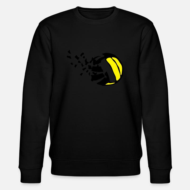 explosion volleyball destructurer destructi - Stanley/Stella CHANGER Unisex Organic Sweatshirt - black