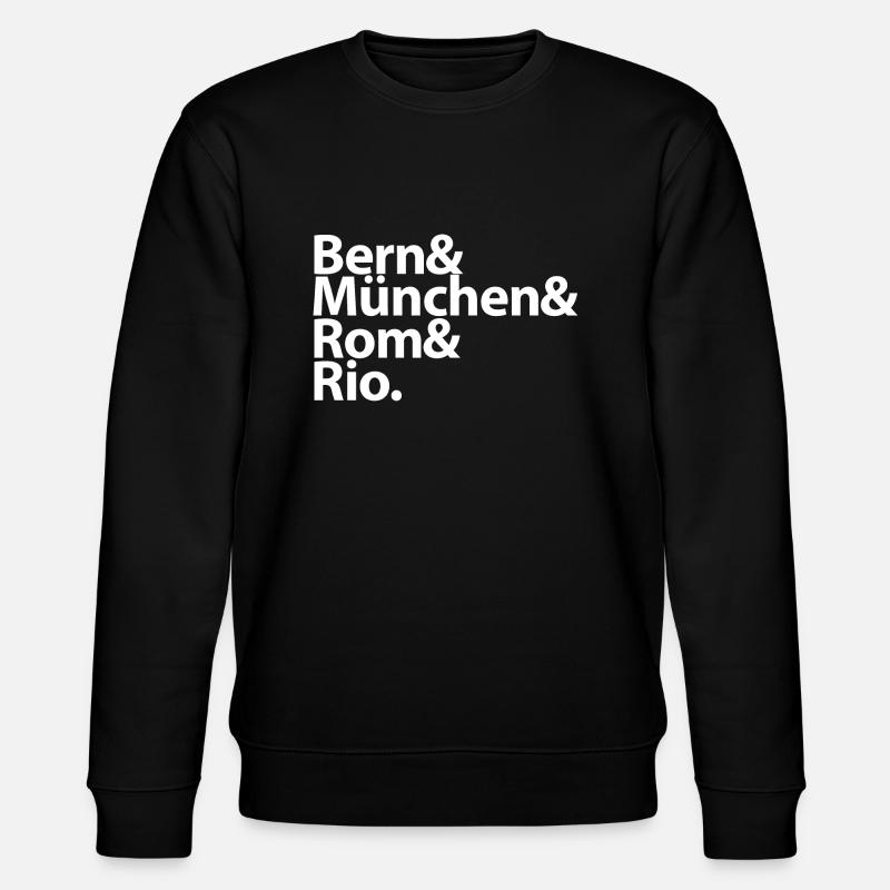 Wm Helden - Stanley/Stella Unisex Bio-Sweatshirt CHANGER  - Schwarz