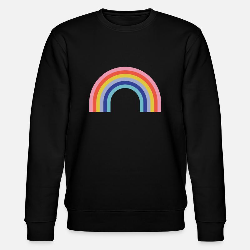 rainbow - Stanley/Stella CHANGER Unisex Organic Sweatshirt - black