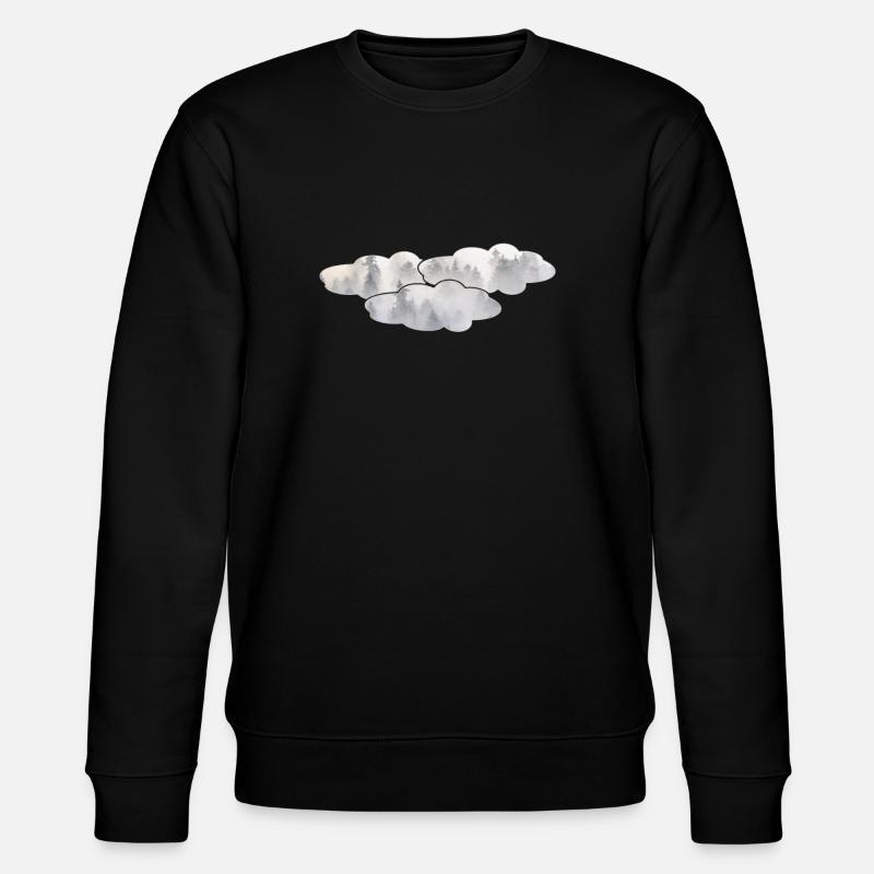 Wolken - Stanley/Stella Unisex Bio-Sweatshirt CHANGER  - Schwarz