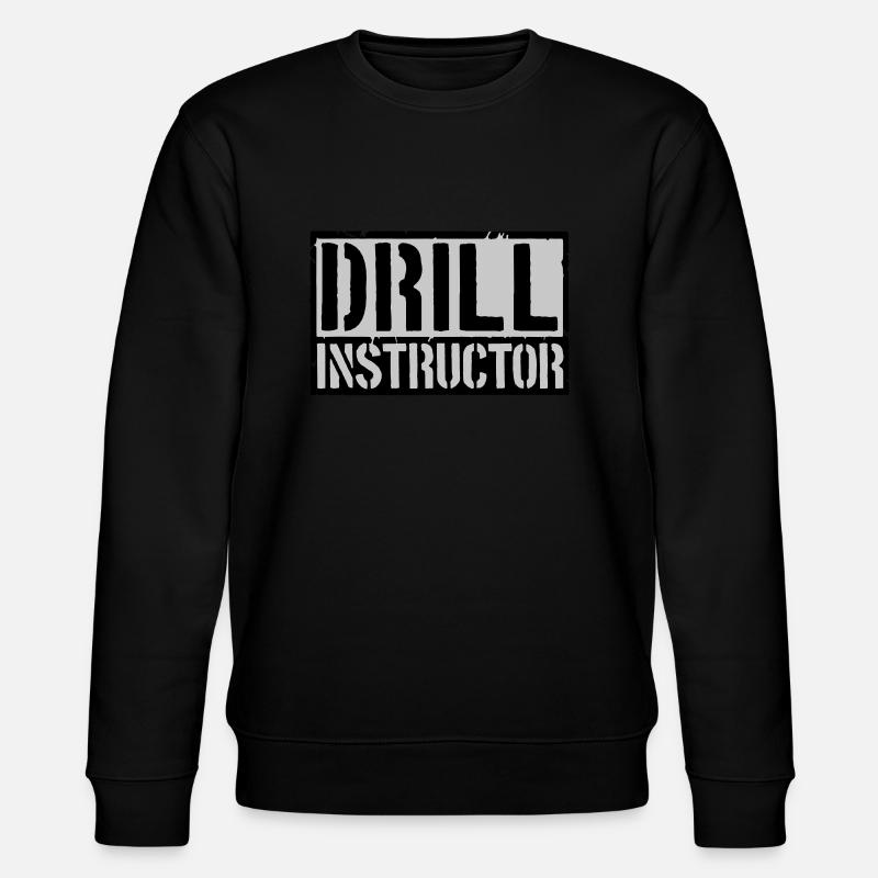 Schild Drill Instructor - Stanley/Stella Unisex Bio-Sweatshirt CHANGER  - Schwarz