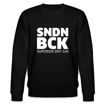 SNDNBK Logo 3.2 - Stanley/Stella Unisex Bio-Sweatshirt CHANGER  - Schwarz - Vorne - Nik (191cm) & Marisol (170cm)