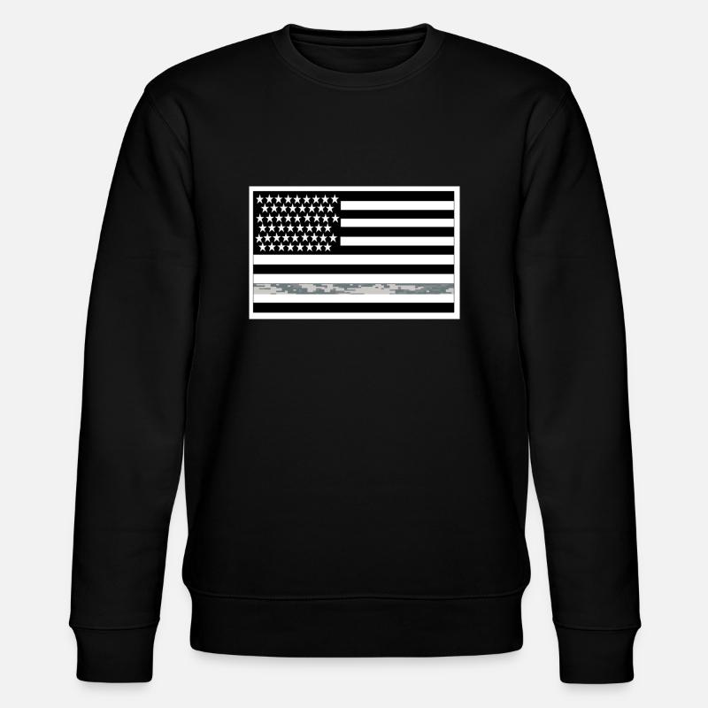 U.S. Flag Luftwaffe - Stanley/Stella Unisex Bio-Sweatshirt CHANGER  - Schwarz
