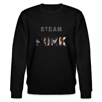 Steampunk - Stanley/Stella Unisex Bio-Sweatshirt CHANGER  - Schwarz - Vorne - Nik (191cm) & Marisol (170cm)