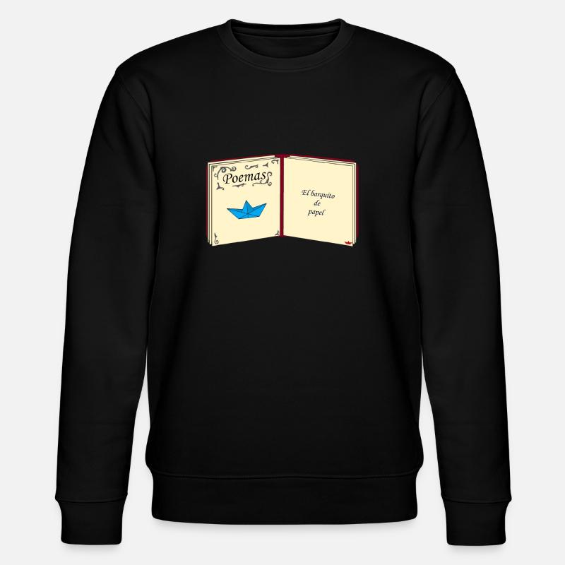 Livre ouvert avec papier - Sweat bio CHANGER Stanley/Stella Unisexe - noir