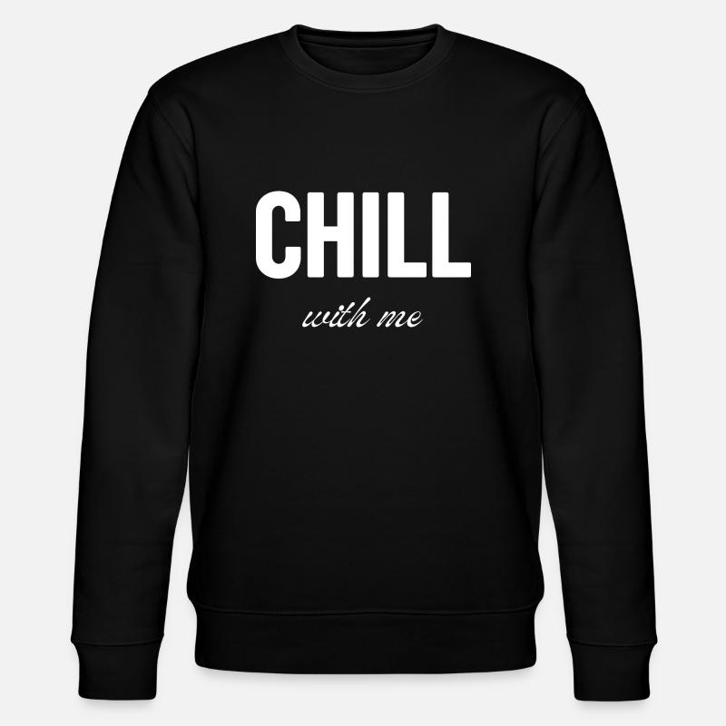 Entspann dich mit mir - Stanley/Stella Unisex Bio-Sweatshirt CHANGER  - Schwarz