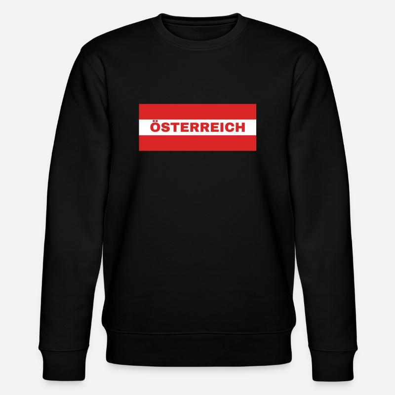 Drapeau autrichien - Sweat bio CHANGER Stanley/Stella Unisexe - noir