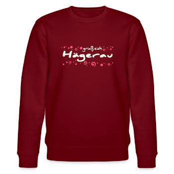 Hägerau, Autriche, Tyrol - Sweat bio CHANGER Stanley/Stella Unisexe - bordeaux - Devant - Nik (191cm) & Marisol (170cm)