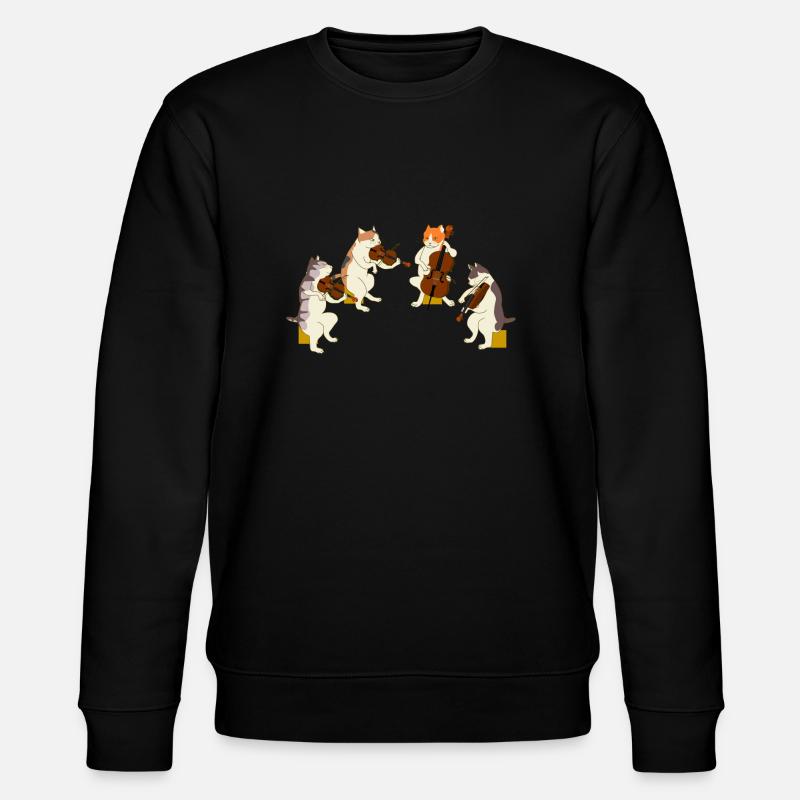 Quatuor de chats - Sweat bio CHANGER Stanley/Stella Unisexe - noir