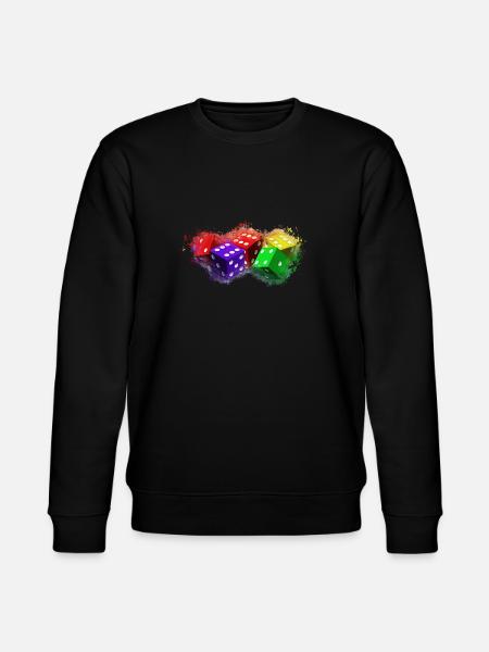 Dice game brightly glowing - Stanley/Stella CHANGER Unisex Organic Sweatshirt - black