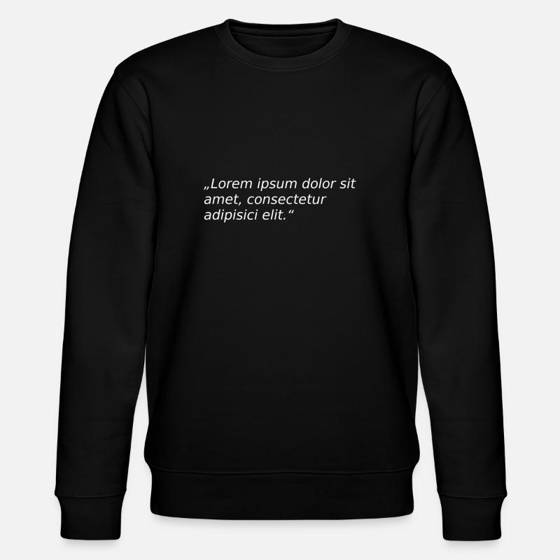 lorem blanc - Sweat bio CHANGER Stanley/Stella Unisexe - noir