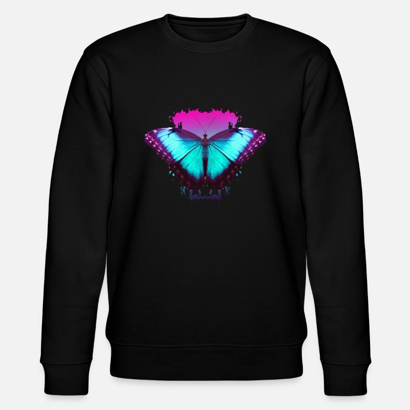 Butterfly Papillons cadeau - Sweat bio CHANGER Stanley/Stella Unisexe - noir